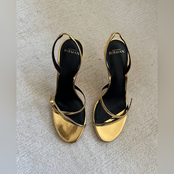 Alexandre Birman Gold Women's Heels - Picture 2 of 8